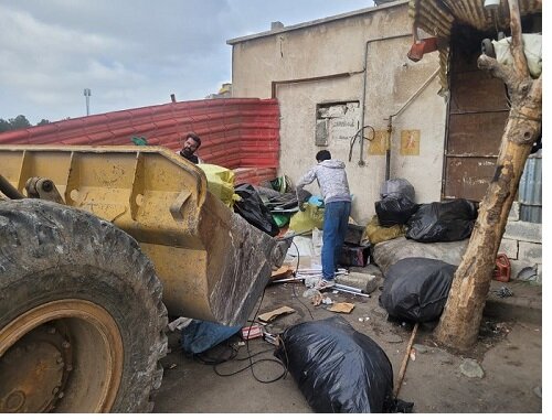 ۲ مرکز غیرمجاز تفکیک و دپوی پسماند در کرج تخریب شد