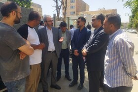 روند بازسازی ۵۵ واحد آسیب‌دیده در بلوار گلزار غربی پیگیری شد