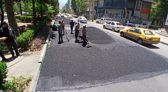 آغاز عملیات ترمیم ولکه گیری آسفالت با بهره گیری از روش PMS