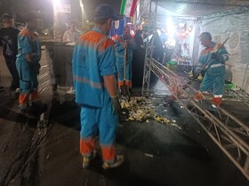 شهرداری کرج با ۲۰۰ نیروی خدمات شهری از مسیرهای پیاده‌روی عید غدیر خم پشتیبانی کرد