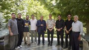 بازدید فعالان فضای مجازی از پل زخمی پل شهید رئیسی (بی1)