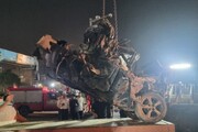 برخورد کامیون حمل ماسه با شش خودرو حادثه‌ساز شد