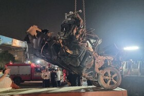 برخورد کامیون حمل ماسه با شش خودرو حادثه‌ساز شد