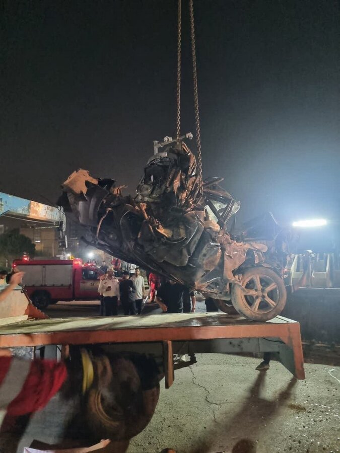 برخورد کامیون حمل ماسه با شش خودرو حادثه‌ساز شد
