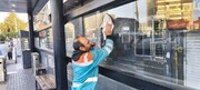 ایستگاه‌های اتوبوس شست‌وشو و ضدعفونی شدند