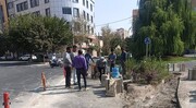 خیابان نوپرست در محله کارمندان جنوبی اصلاح هندسی شد