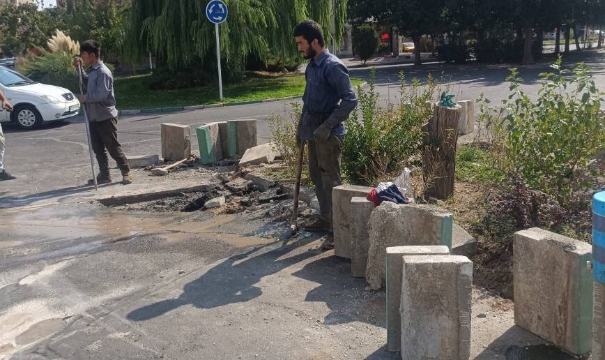 اصلاح هندسی خیابان نوپرست در محله کارمندان جنوبی