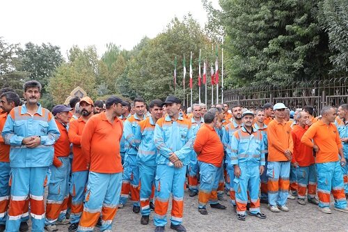 حضور پاکبانان شهرداری کرج در رزمایش ۱۱۰ هزار نفری جانفدایان البرز