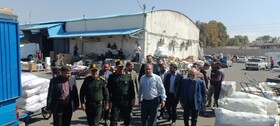 بازدید از انبار توشه سازمان حمل و نقل