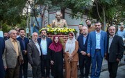 همزمان با روز کرج؛ تندیس استاد ذبیح‌الله زرندی رونمایی شد