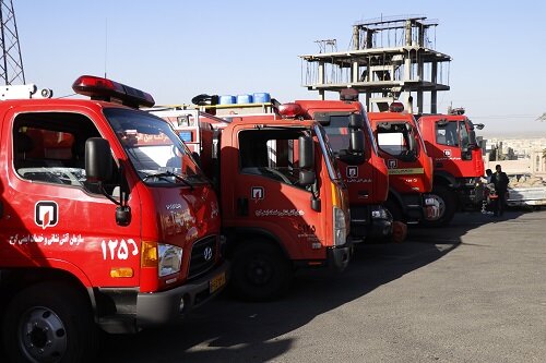 مانور عملیات زمستانی خدمات شهری کرج برگزار شد