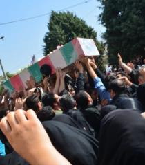 تشییع باشکوه پیکر شهید مدافع حرم؛ "حجت الاسلام علی تمام زاده " در شهرستان فردیس