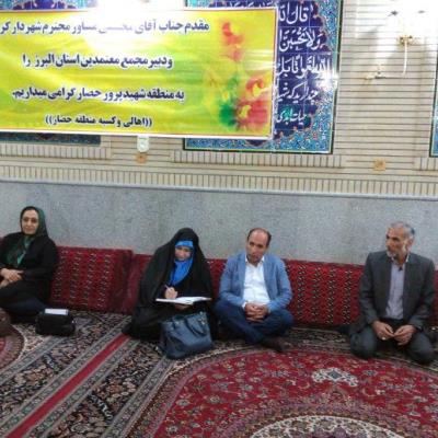 درد دل اهالی خط 3 حصار با رئیس کمیسیون فرهنگی شورای شهر کرج